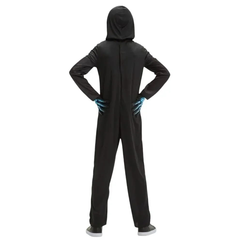 New Halloween Hyde & Eek! Kids X-Ray Skeleton Jumpsuit Costume Size Medium boys